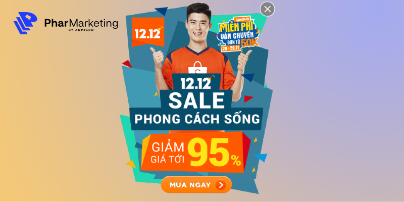 Dành 15s cho khách hàng lướt qua trang web trước khi để quảng cáo popup xuất hiện